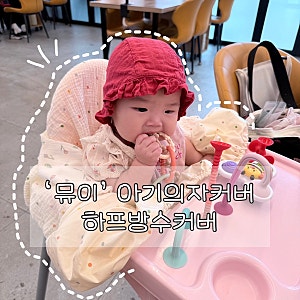 아기의자 커버 | ‘뮤이’ 안심커버 하프방수버전 사용후기