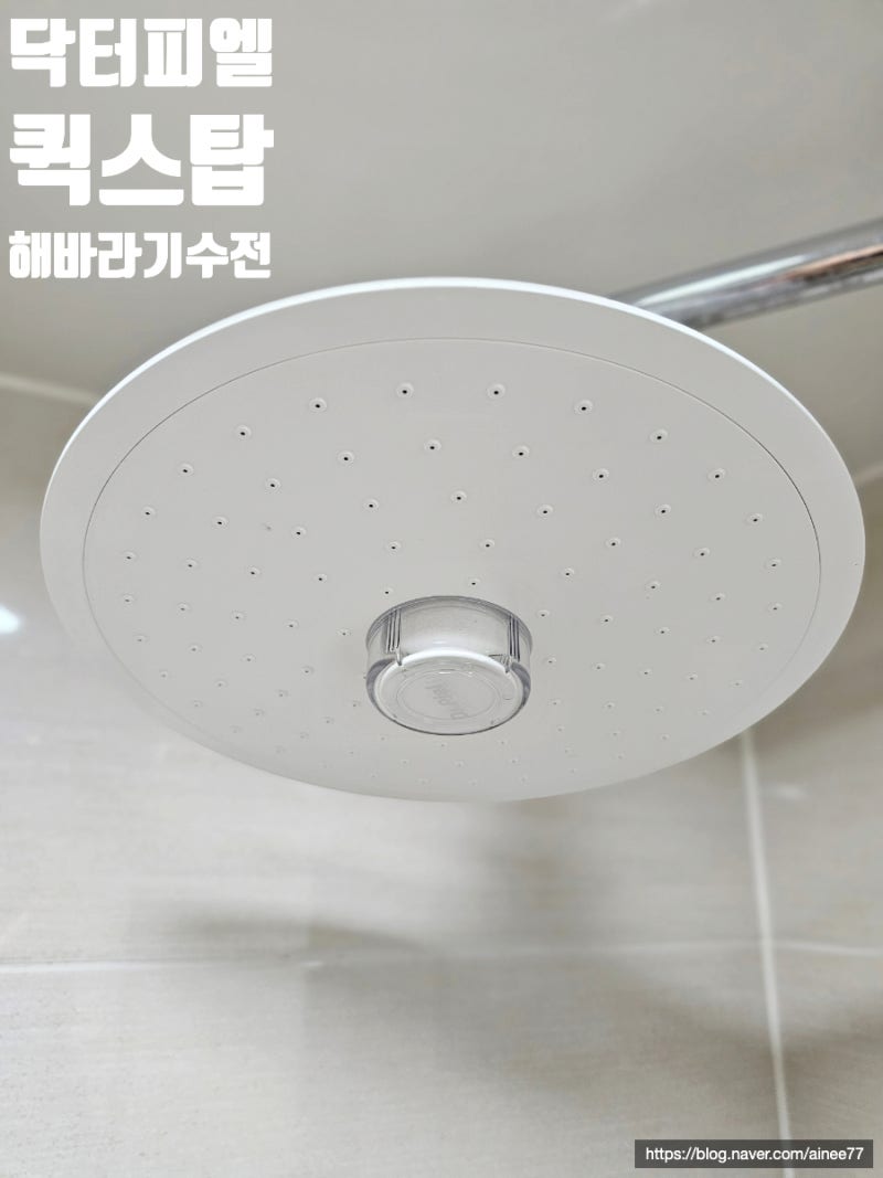 셀프교체 가능한 닥터피엘 퀵스탑 해바라기샤워기 후기