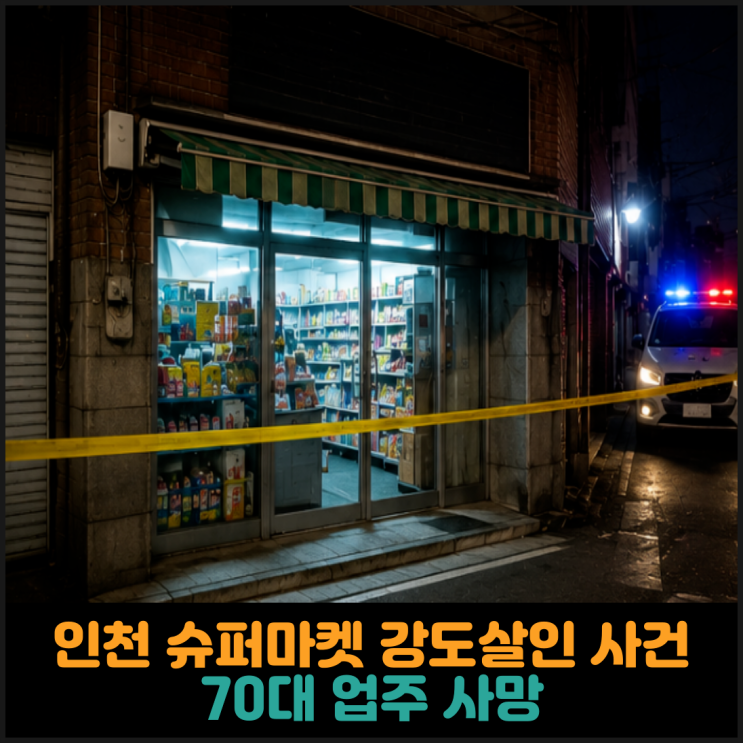  인천 슈퍼마켓 강도살인 사건, 70대 업주 사망