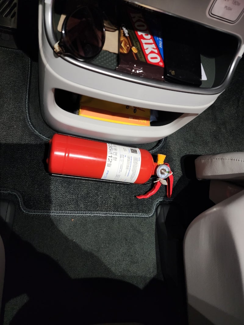 차량용 소화기 설치