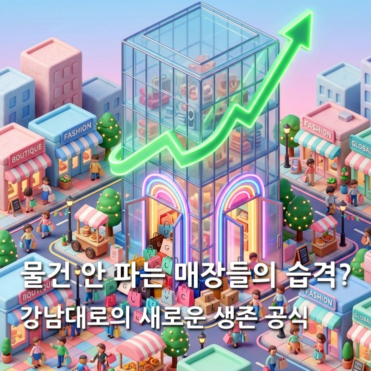  물건 안 파는 매장들의 등장? 강남대로의 새로운 생존 공식