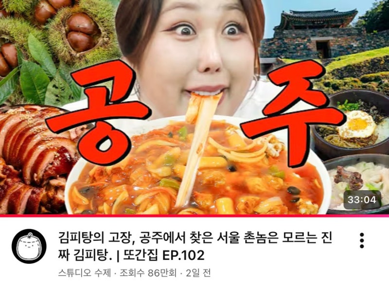 풍자 또간집 공주 맛집 모음.ZIP 진토랑 돌솥비빔밥 숙골순대 순대국밥 북경탕수육 공주 원조....