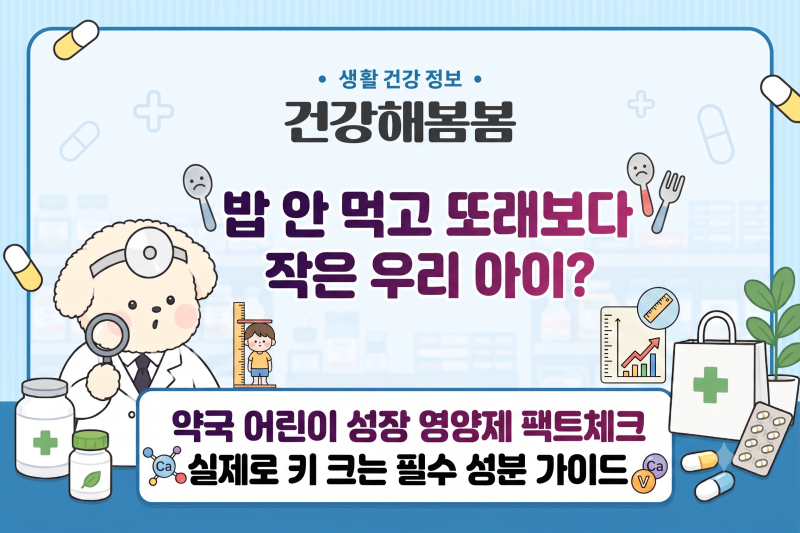 약국 어린이 성장 영양제 진짜 키가 클까? 도움 되는 필수 성분 완벽 정리