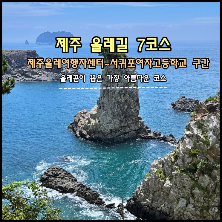  [제주] ️ 올레꾼이 꼽은 가장 아름다운 코스 '제주올레길7코스' (제주올레여행자센터~서귀포여자고등학교 구간)