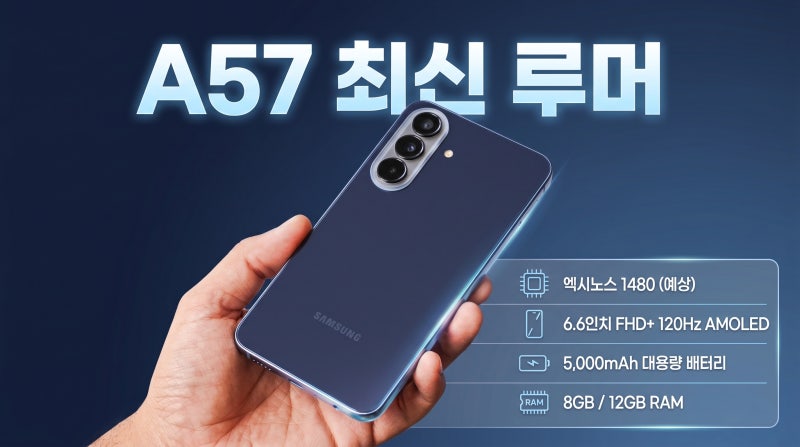 갤럭시 A57 스펙 총정리 출시일 가격 성능 한눈에