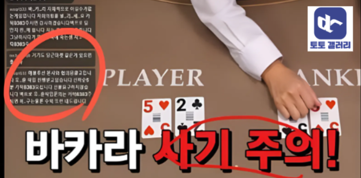  카지노 바카라 영상조작과 부분 조작에 대해