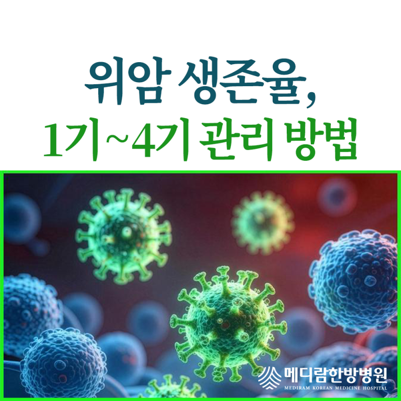 위암생존율 1기부터 4기까지, 높이는 법