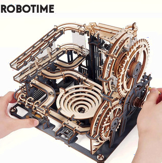  Robotime-Rokr 대리석 런 세트 - 3D 나무 퍼즐 DIY 모델 조립 블록 키트의 구조적 이해