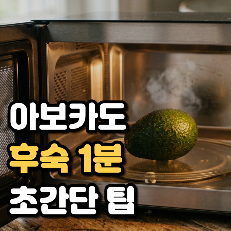 아보카도 후숙 전자레인지로1분 만에 빠르게 익히는 노하우