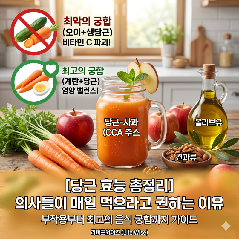 당근 효능 총정리: 의사들이 매일 먹으라는 이유, 부작용과 최고의 음식 궁합