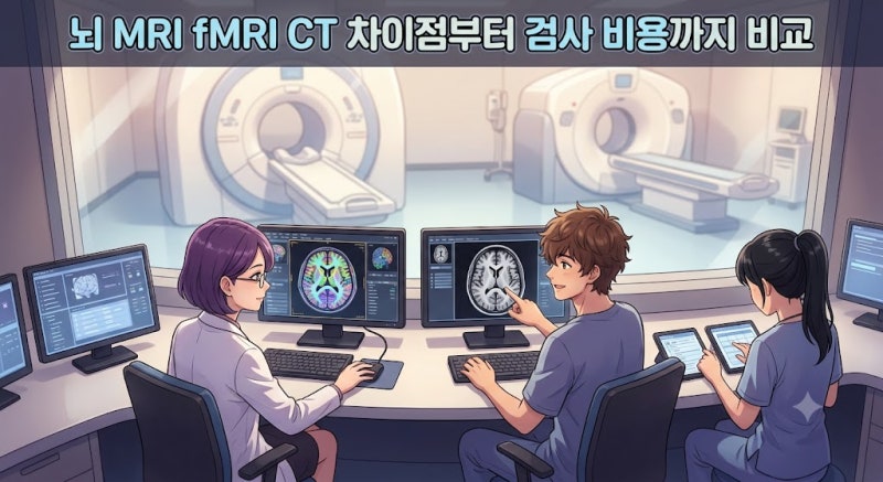뇌 MRI fMRI CT 차이점부터 검사 비용까지 비교