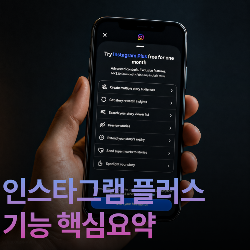 인스타그램 플러스 가격보다 먼저 봐야 할 유료 구독 기능