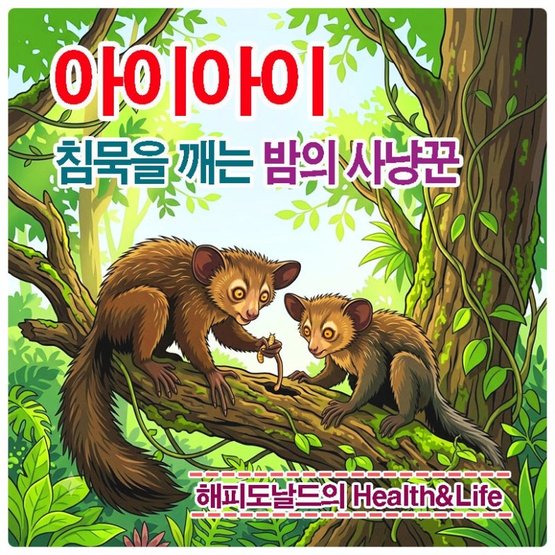 밤의 침묵을 깨는 사냥꾼 아이아이! 흉칙한 원숭이의 생태