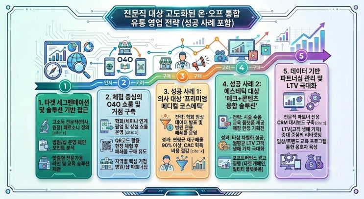  [전문직 유통전략] 고소득 전문직(의사, 미용, 에스테틱) 대상  온·오프 통합 유통 전략