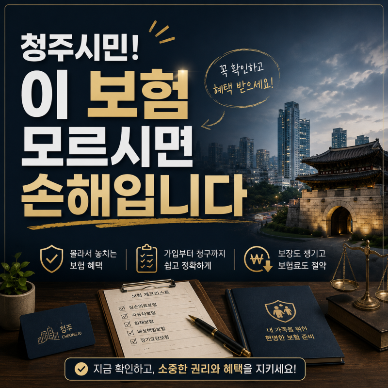 청주시민보험, 알면서도 놓치는 이유