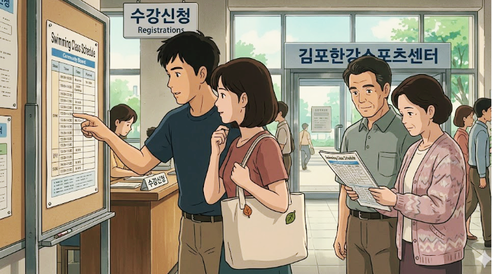 김포한강스포츠센타 26년 7월 수영강습 회원 접수 일정
