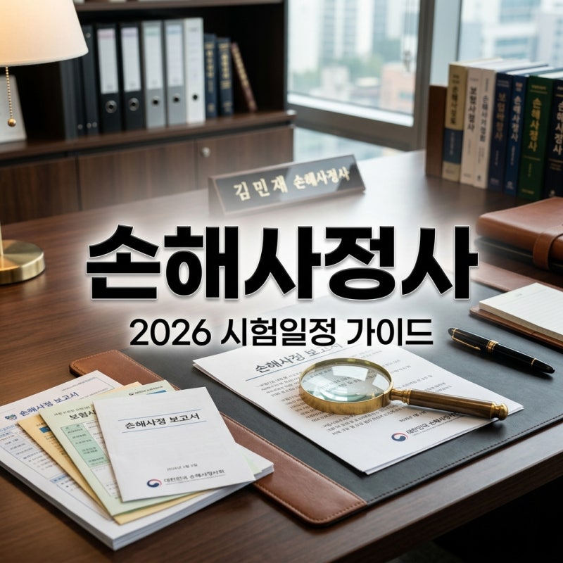 2026 손해사정사 시험일정 및 과목별 난이도 준비기간 완벽 가이드