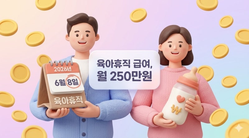 2026년 육아휴직 급여 인상 완벽 가이드! 월 250만원 소급적용 팩트 및 고용24 신청 방법