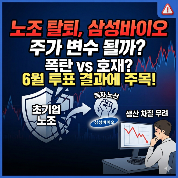 <b>삼성바이오 노조 탈퇴</b>, 주가 변수 될까?