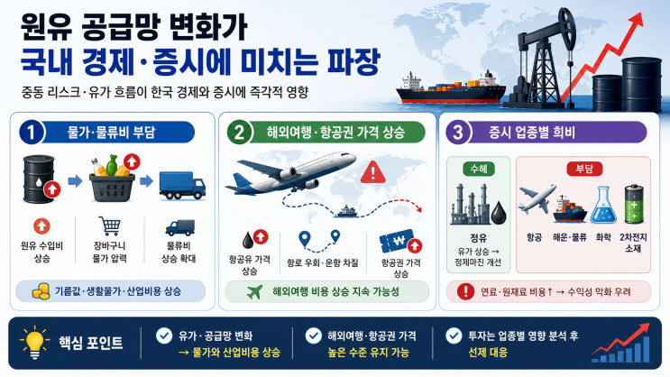  OPEC 원유 증산에도 유가가 안 떨어지는 이유: 호르무즈 해협 리스크 정리