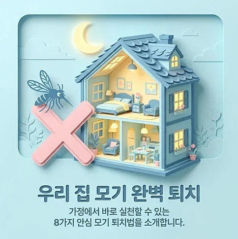 모기 퇴치 이렇게 하면 됩니다! 가정집에서 바로 실천하는 8가지 방법