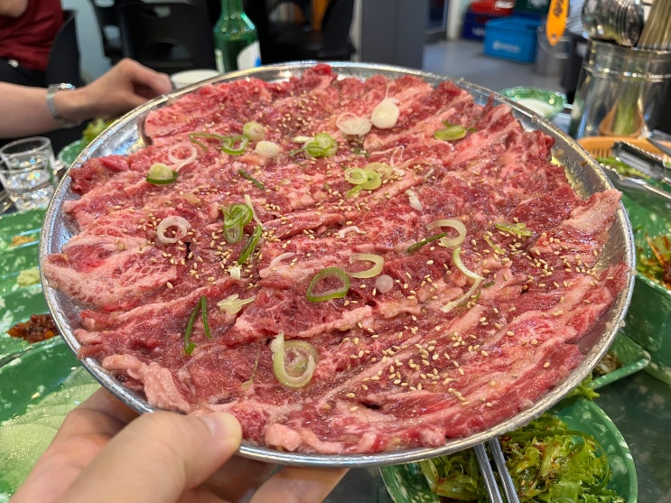  성서 계대맛집 이가네 명인 갈비살 계명대점에서 과일양념한판에 소주한잔 즐겼어요