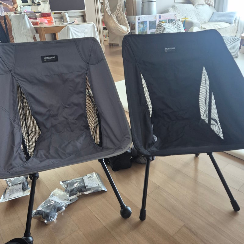 가성비 좋은 캠핑 경량 체어 몬테라 CVT2 S 개봉기 & 조립방법