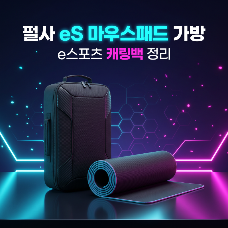 펄사 eS 마우스패드 가방 e스포츠 캐링백 정리!