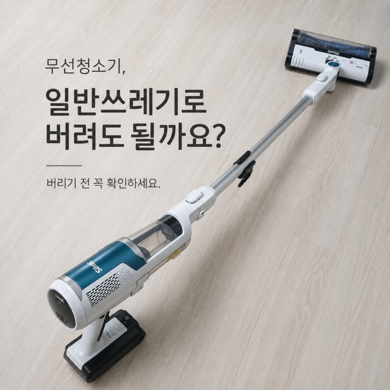무선청소기 버리는법 총정리｜폐가전 무상수거부터 소형 폐가전 배출까지