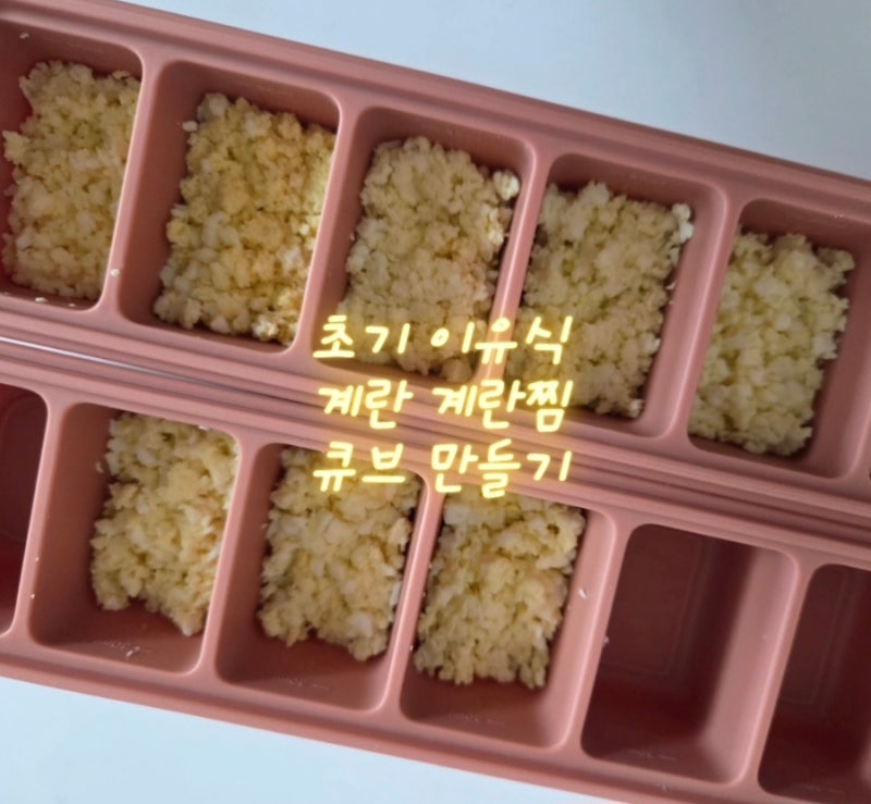 요알못 간단히 초기 이유식 큐브만들기ㅣ계란 계란찜