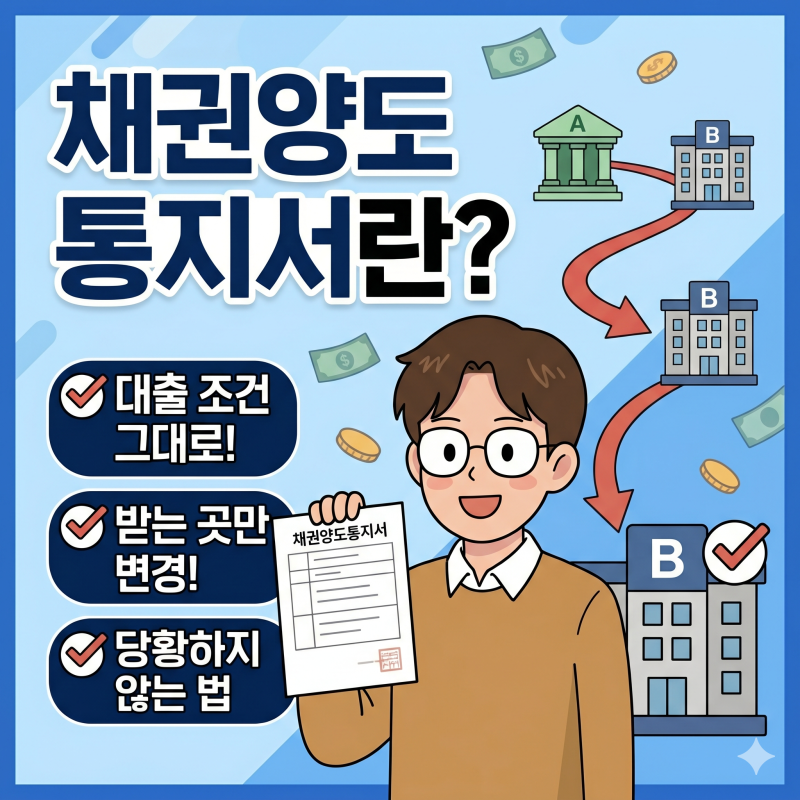 채권양도통지서란 무엇? 전세대출 채권양도통지서 받았을 때 대처법
