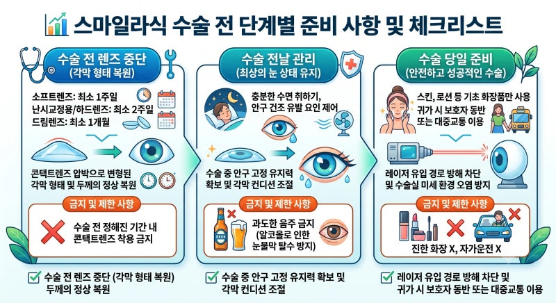 스마일라식 수술 전 주의사항