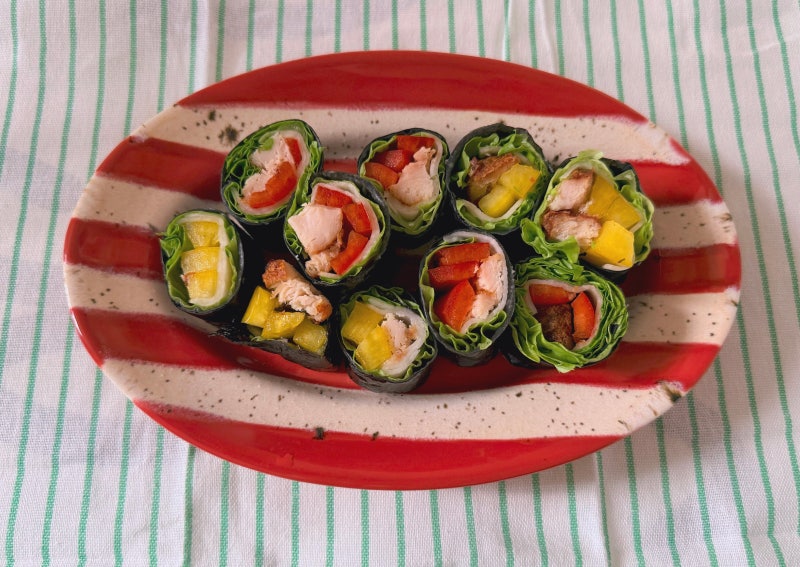 초간단 집밥 | 라이스페이퍼 김밥 | 다이어트 한끼 레시피 | 밥없는 김밥 | 도시락 메뉴 추천