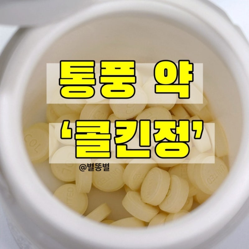 통풍약 콜킨정 처방 복용법 부작용