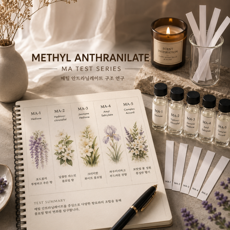  Methyl Anthranilate Structure Study : 포도사탕은 어떻게 꽃이 되는가