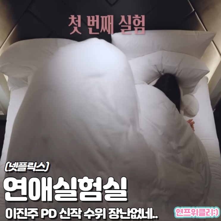 넷플릭스 <b>연애실험실</b> 이진주 PD 신작 고자극 연프 큰 거 오네..... 