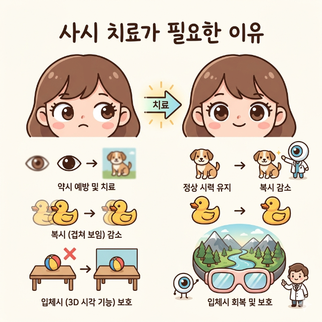 사시 교정 치료 방법 총정리 (보험 적용 핵심 정리)