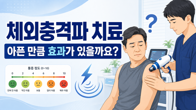 서중배의 어깨 클리닉: 체외충격파 치료, 아픈 만큼 효과가 있을까요