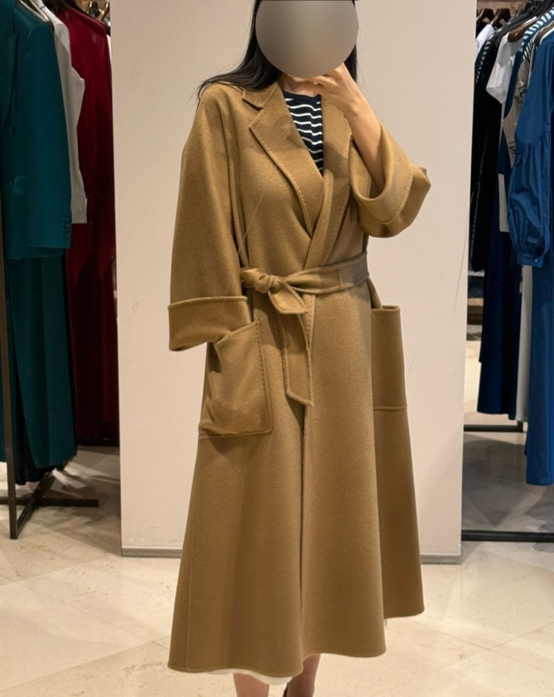 [막스마라] 이탈리아 소렌토 Maxmara 라브로 루드밀라 아이콘코트(카멜, 샌드 색상, 42사이즈) ....