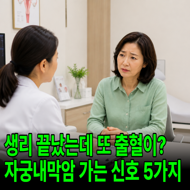 폐경 전 자궁내막증식증, 자궁내막암으로 가는 신호 5가지