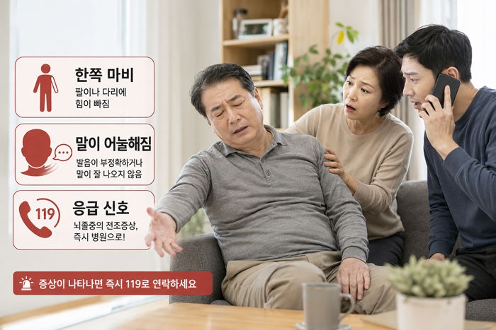일과성 뇌 허혈발작, 뇌졸중 전조증상일 수 있습니다