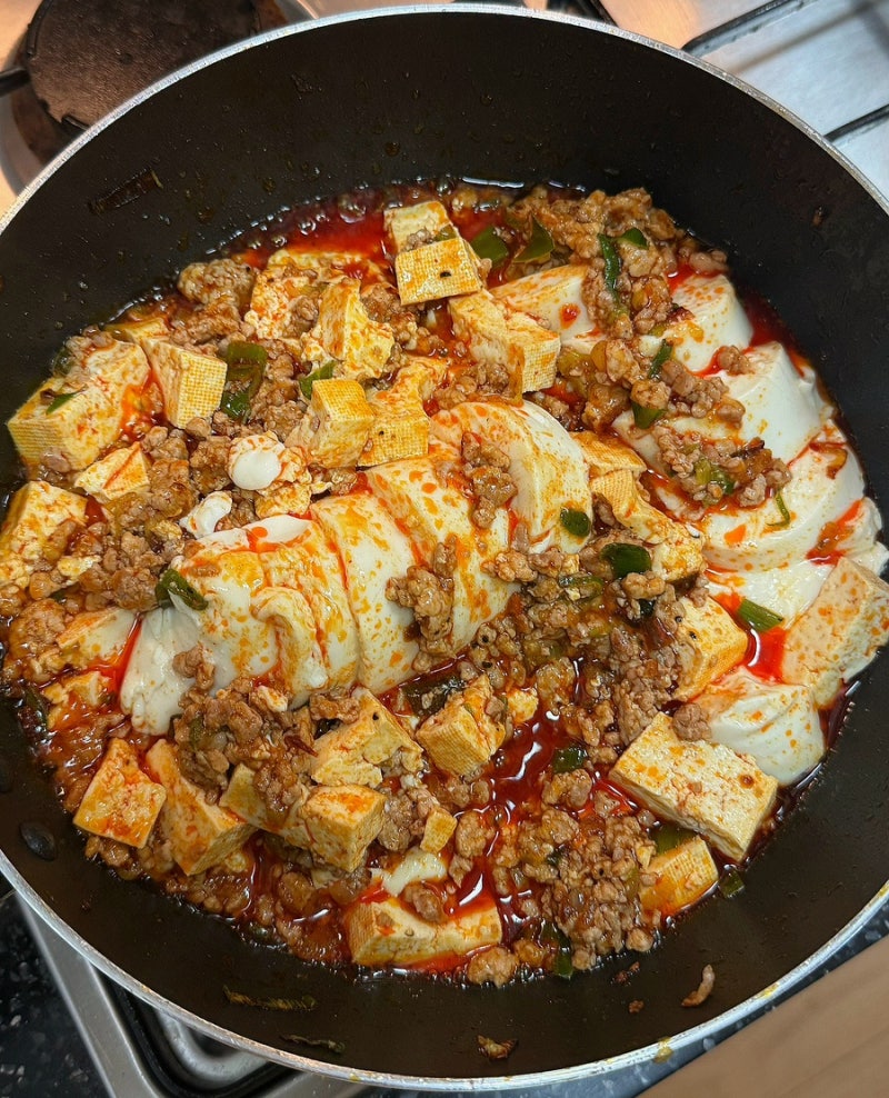5분 완성 밥도둑! 차오차이 마파두부소스로 만드는 초간단 마파두부밥 레시피!