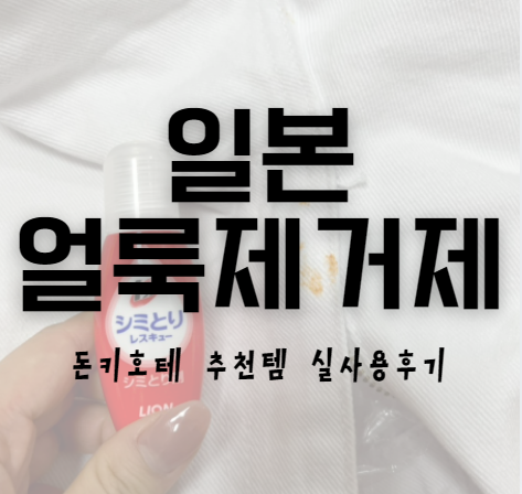 일본얼룩지우개 탑 시미토리 레스큐 돈키호테 추천템 찐사용후기