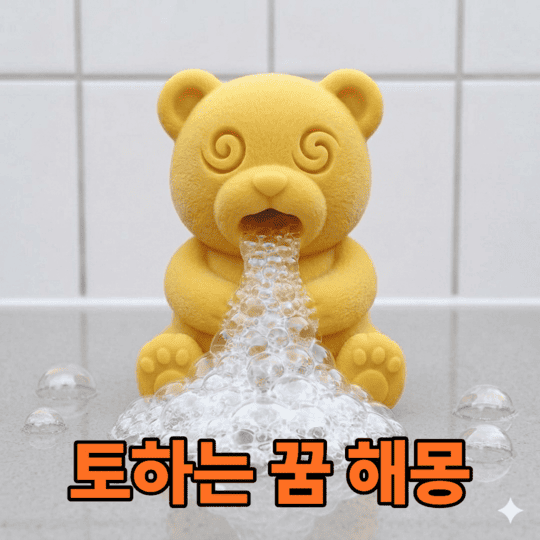  토하는 꿈  무엇을 토하고 누가 구토하느냐에 따른 다양한 해몽