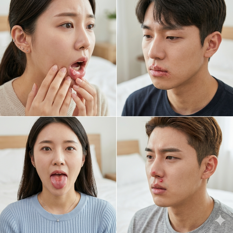 [입병 시리즈 1탄] 입안이 헐었어요! 구내염·헤르페스·설염… 입병이 자꾸 생기는 진짜 이유