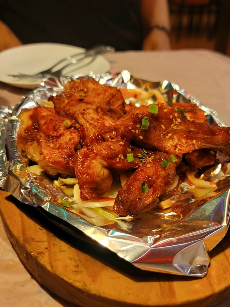 무실동 원주맛집술집 92닭숯불바베큐 불닭바베큐 / 돈까스안주 사진 첨부