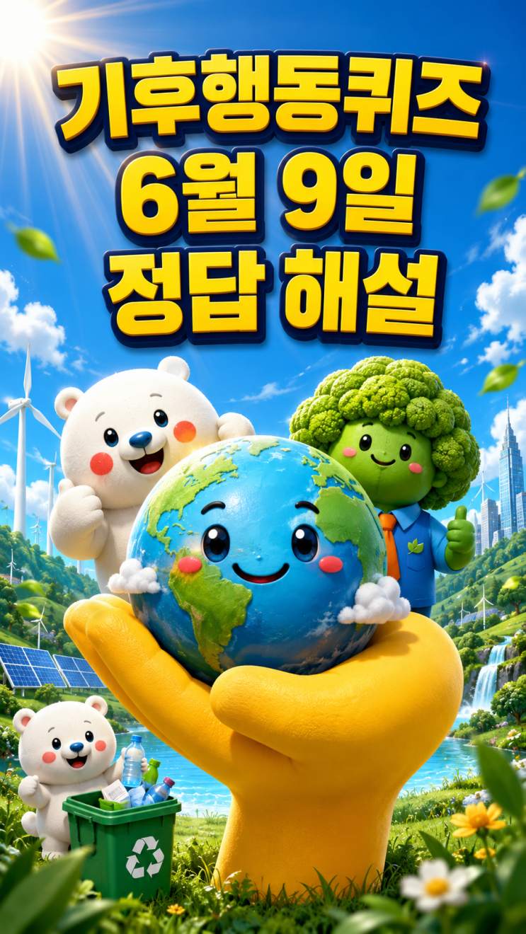  기후행동퀴즈 6월 9일 정답 공개, 오늘 문제 해설·기후격차의 진짜 의미