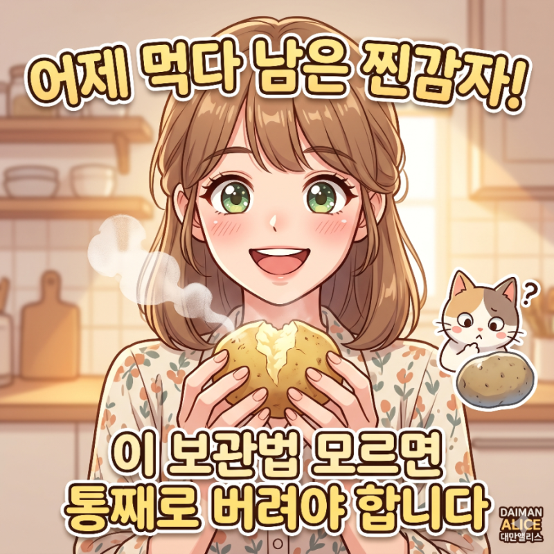 어제 먹다 남은 찐감자, 이 보관법 모르면 통째로 버려야 합니다