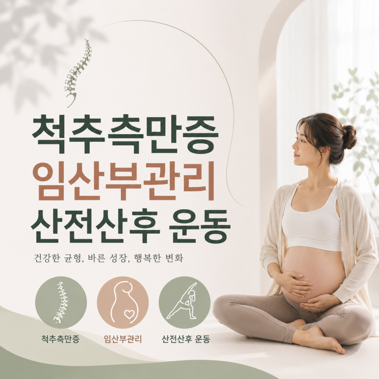  임산부 척추측만증, 산전운동과 산후 골반 정렬 교정운동 가이드 | 부산 해운대