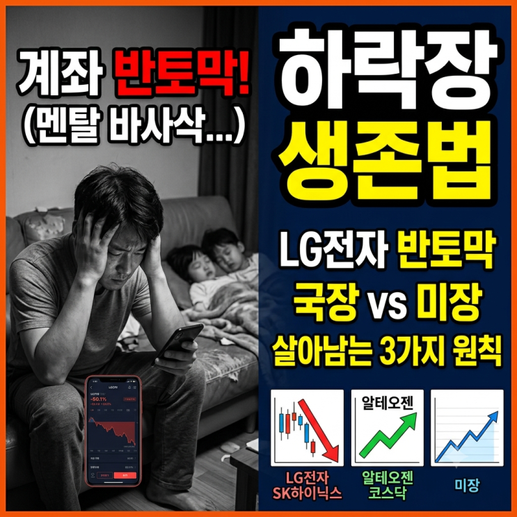  LG전자 주가 반토막 현실 후기, 하락장에서 멘탈 잡는 3가지 원칙